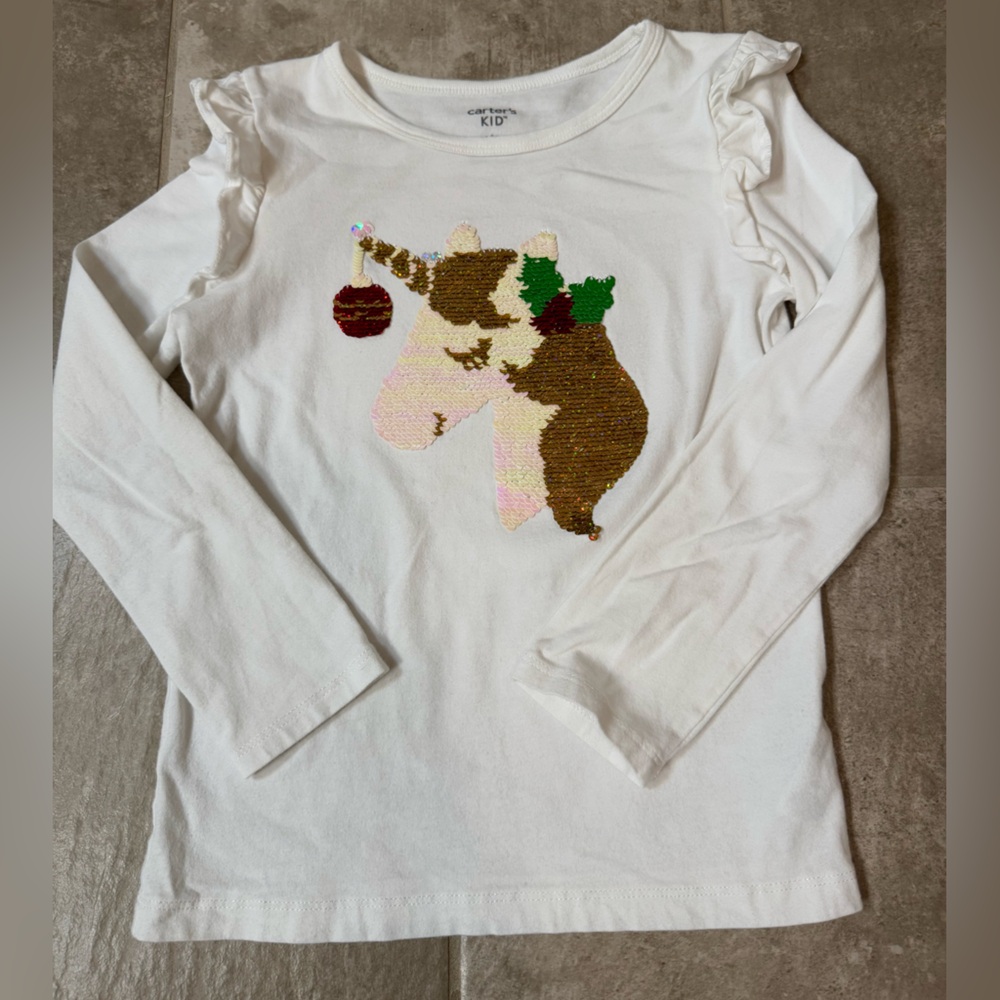 Carter’s Flip Sequin Unicorn Shirt 🎄